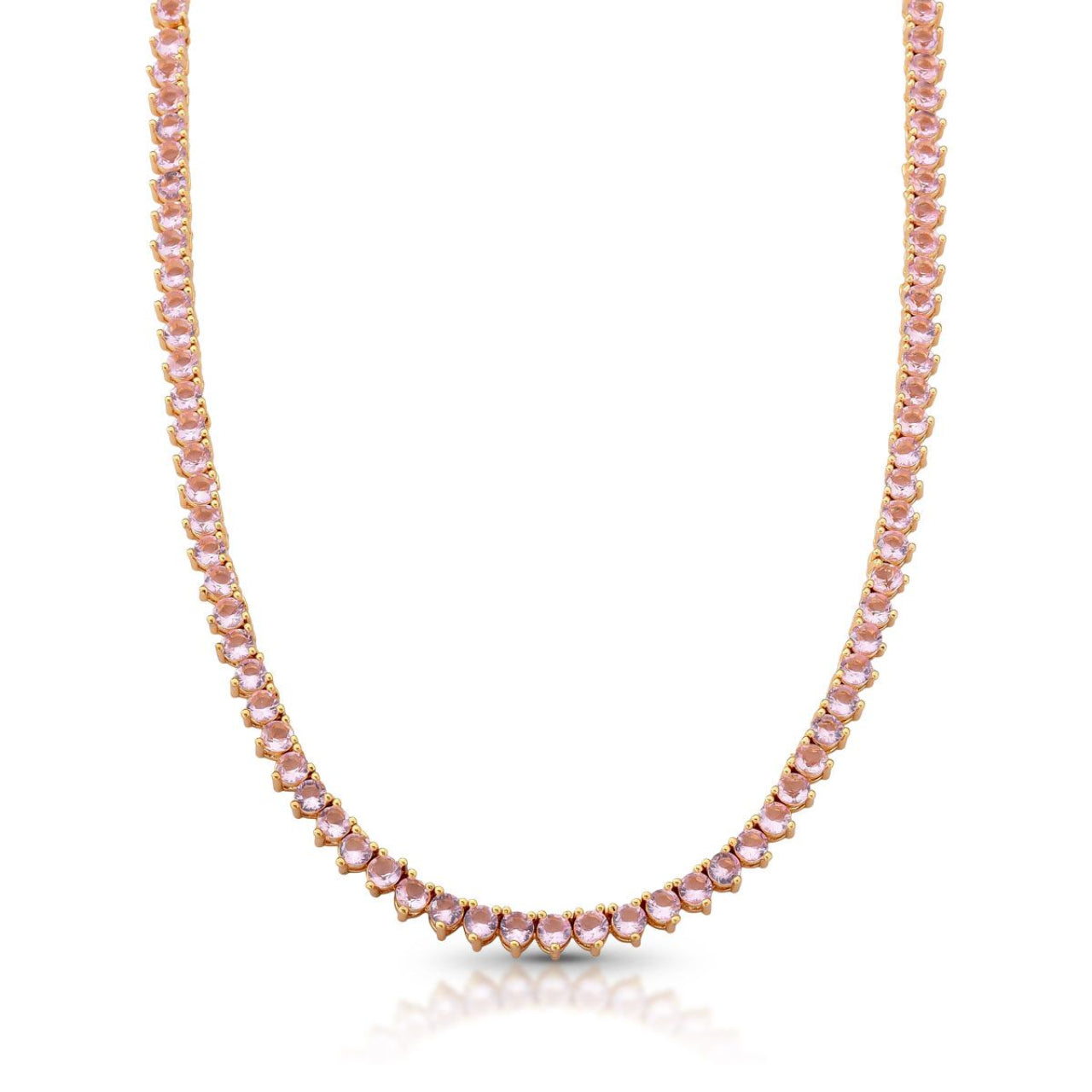 Colar Riviera Rosa Ouro