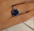 Anel Safira Azul