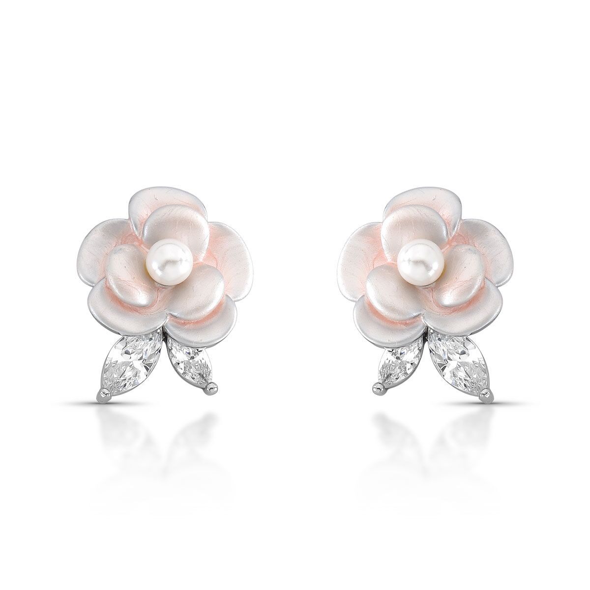 Brinco Rose Perolado