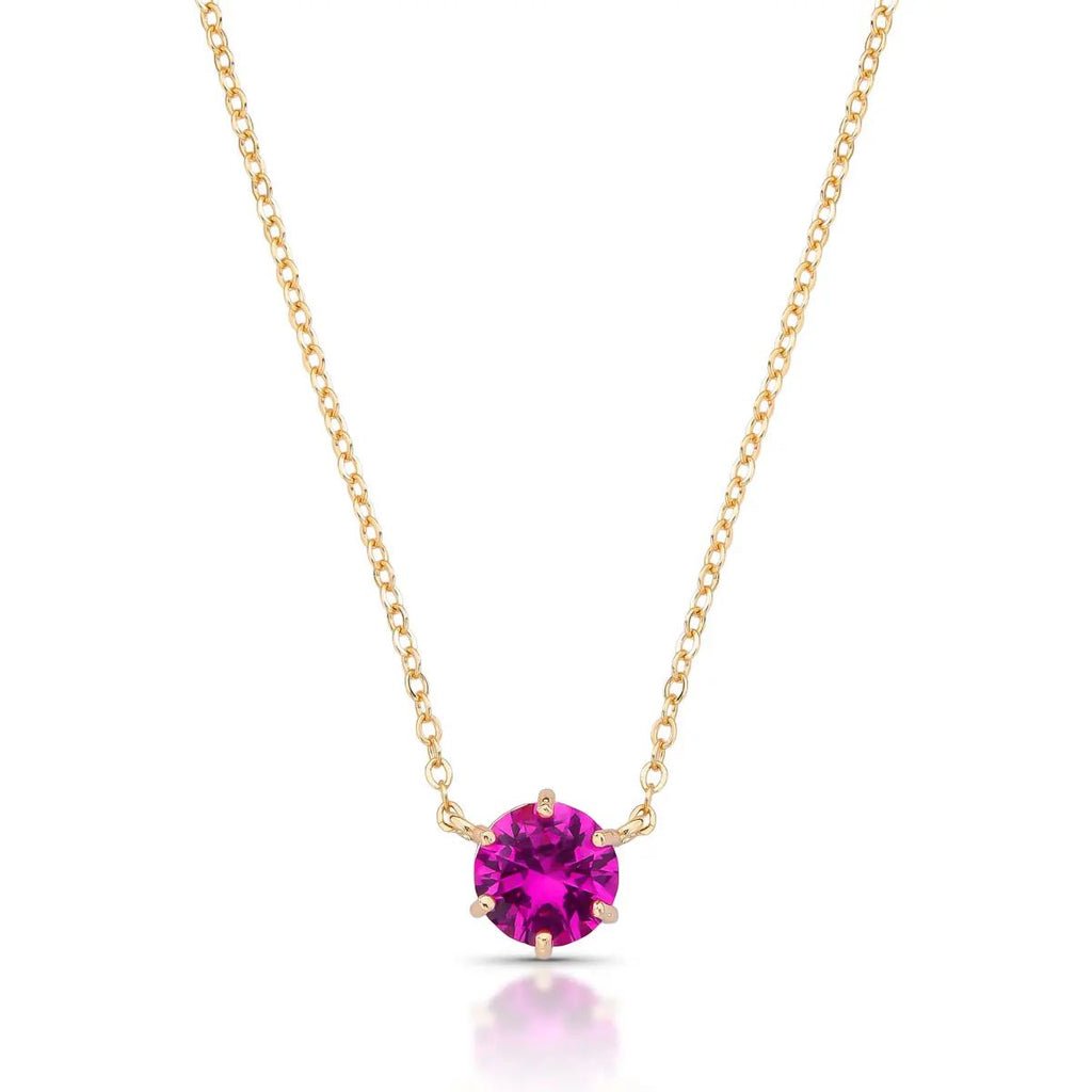 Colar Ponto de Luz com Zircônia Banho Ouro 18k