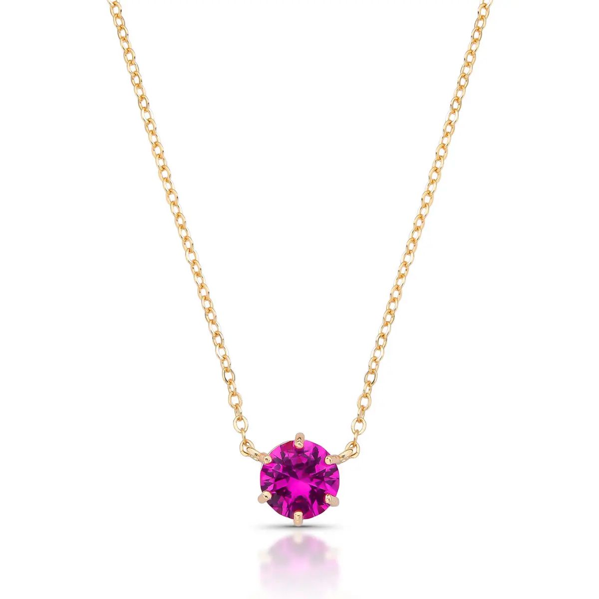 Colar Ponto de Luz com Zircônia Banho Ouro 18k