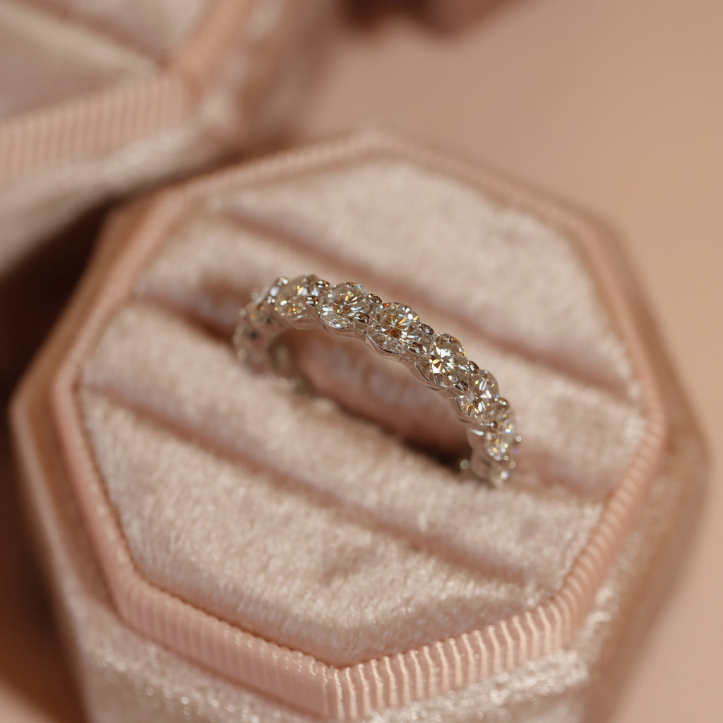 Anel Moissanite Prata 925