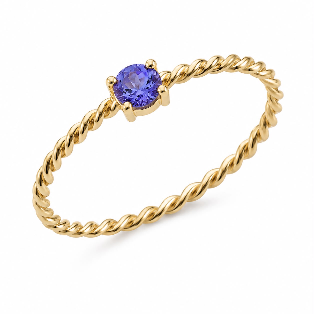 Anel Tanzanita Ouro 18k