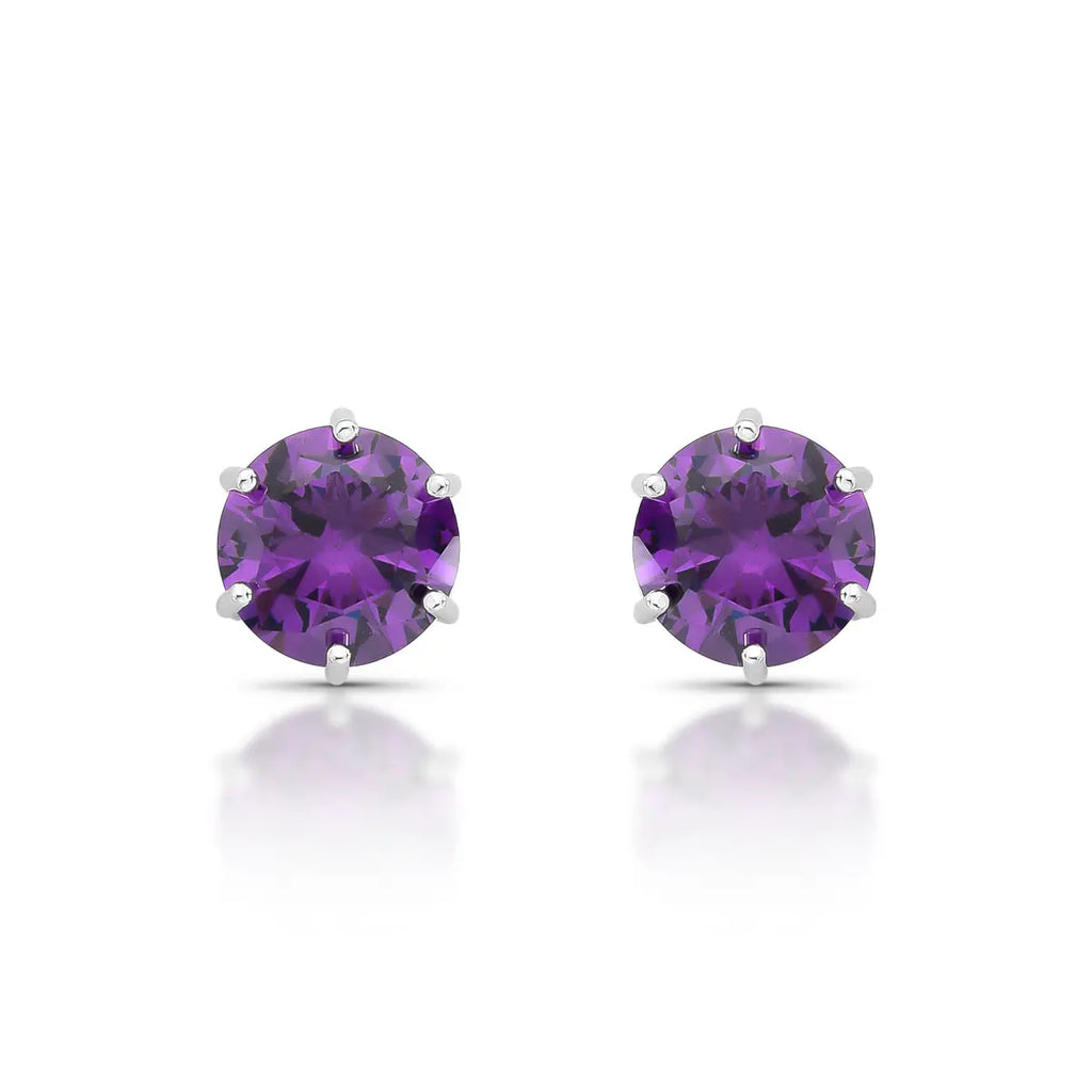 Brinco Ponto de Luz Roxo